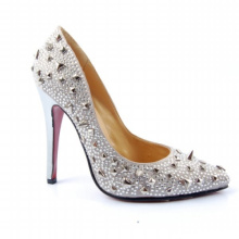 Mulheres de diamante de ouro se vestem sapatos (hcy02-330)